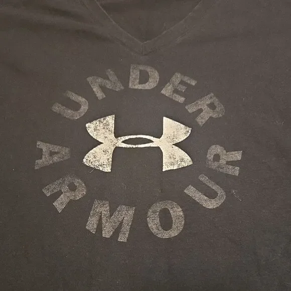 Under Armour Black Graphic Fitted Short Sleeve Tee - Picture 2 of 4